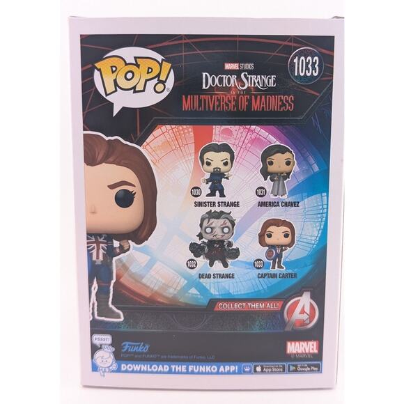Funko Pop! Captain Carter #1033, Doctor Strange like new, stored in box, Marvel - Picture 2 of 6